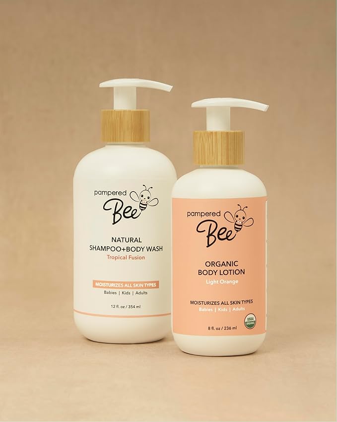 Shampoo & Body Wash (Tropical Fusion), 2-in-1 Natural Formula for Newborns, Toddlers and Kids, 12 oz