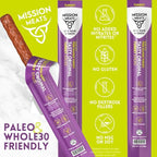 Mission Meats Turkey Sticks, 100% Free Range Turkey Jerky, Zero Sugar, Delicious Healthy Snacks, 9g Protein, Individually Wrapped, Gluten Free, Original 1oz (24ct)