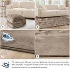 Baby Play Mat for Floor Tummy Time Mat Nursery Rug Muscle Mat Area Rug Playroom Rug Tatami Mat 9'2"x6'7" Memory Foam 1.3" Thick Crawling Mat for Babies,Toddlers, Infants, Kids,Floor Mat(Brown)