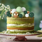 75 Pcs Cake Balls Topper Decorations Foam Cupcake Topper Mini Balloon Cake Topper Balls Cake Picks for Cake Deco Birthday Party Wedding（Green,Gold, White）