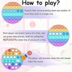 Multipurpose 4 Pack Rainbow Pop it Fidget Toy, Bubble Sensory Toy for Kids and Adults, Stress Reliever, 4 Shapes Poppers-Heart, Circle, Octagon, Square Pressure Relieving