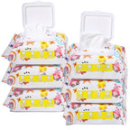 HAPPY BUM - 180 Count Saline Baby Wipes, Unscented, 7.4 x 7.2 Inch, Moist and Refreshing, Multi-Purpose Use, Ideal for Travel