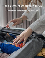 FOXFINE White Noise Machine, Portable Sound Machine with 36 Soothing Sounds, Focused Light, Timer, for Sleeping, Baby, Adults, Home & Travel, Gray