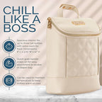 Itzy Ritzy Insulated Bottle Bag – Keeps Bottles Warm or Cool - Holds 3 Bottles & Features Interior Pocket for Ice Pack (Not Included), Milk & Honey