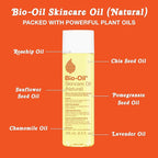Bio-Oil Natural Skincare Oil, Serum for Scars and Stretch Marks, Face and Body Moisturizer for Dry Skin, Hair Oil, For All Skin Types, 4.2 Oz