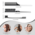 Curl Defining Brush, Curly Hair Brush, Slick Back Hair Brush, For Combing and Shaping Curls in All Hairstyles to Reduce Pulling (Black)