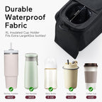 Momcozy Universal Stroller Organizer with Insulated Cup Holder Detachable Phone Bag & Shoulder Strap, Fits for Stroller like Uppababy, Baby Jogger, Britax, BOB, Umbrella and Pet Stroller