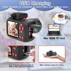 Temodu Kids Camera, Best Birthday Festival Toys Gifts for Girls Boys Age 3 4 5 6 7 8 9 10 11 12 Year Old, Digital Camera for Kids with Video, Toy Camera Toddler Camera for Girls with 32GB Card - Black