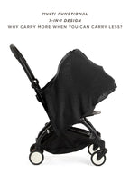 We are Amma | The Cocoon™ - Newborn Essentials Must Haves: Nursing Cover for Breast Feeding Essentials | Nursing Sweater Used as Breastfeeding Cover (Black, One Size)