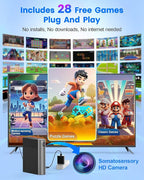 AR Motion Gaming Console for Kids & Families - Plug & Play Video Game System for Indoor Physical Play & Interactive Family Fun. Great for Gifts, Game Nights, Parties, Playtime and Playdates