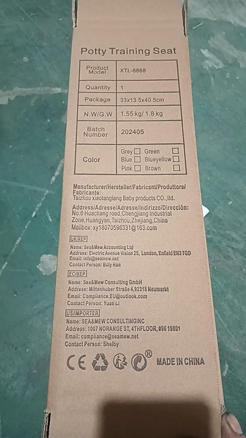 Potty Training Seat, Upgrade Toddler Toilet Seat for Kids Boys Girls, 2 in 1 Potty Training Toilet for Kids, Splash Guard Anti-Slip Pad Step Stool（Blueyellow）