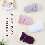 Zsedrut No Scratch Baby Mittens Toddler Infant Fleece Lined Gloves Winter Warm Mitten for Baby Boys Girls
