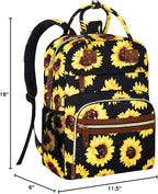 Diaper Backpack Tote Large Capacity, Baby Bag with Insulated Pockets Multifunctional Diaper Bags For Baby Girl Boy Women Waterproof Bags Mama Maternity Bag Sunflower