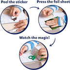 Skillmatics Foil Fun - Space, No Mess Art for Kids, Craft Kits & Supplies, DIY Creative Activity, Travel Toys, Gifts for Boys & Girls Ages 4, 5, 6, 7, 8, 9