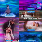 Star Projector Northern Lights, Galaxy Projector for Bedroom, Aurora Projector with Bluetooth Speaker, Timer and Remote, Teen Girl Room Decor, Cool Gifts for Kids, Adults, Birthday