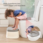 Toddler Toilet Training Potty, 3-in-1 Kids Potty Training Toilet Toddler Potty Seat for Boys & Girls