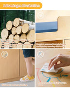 Wooden Baby Changing Table with Mirror, 100% Birch Plywood Toddler Diaper Changing Station with Stairs & Storage, Montessori Furniture for Daycare, Nursery, Home, School