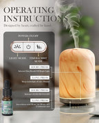 Essential Oil Diffuser – Ultrasonic Aromatherapy Diffuser, Health Night Light, Timer & Auto Shut-Off, BPA-Free, 120ml Oil Diffuser for Home, Office, or Spa