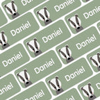 Personalized Name Labels for Kids (120) – Custom Waterproof & Durable Stickers for Clothing, Daycare, Office & School Supplies - Forest Animals