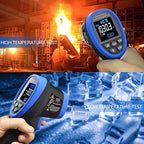 BTMETER BT-1800C Pyrometer -58°F ~3272°F (-50~1800℃) IR Temp Gun, D:S 50:1 High Temperature Infrared Thermometer for Industrial HVAC Forge Furnace Metal Smelting (NOT for Human Temp)