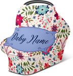 Baby Car Seat Stroller Cover Nursing Cover New Mom Breastfeeding Scarf Soft Stretchy Infant Carrier Cover Car Canopy Coverage