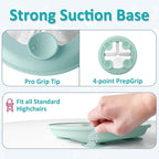 Stainless Steel Toddler Plate with Suction, 9” Divided Plates with Removable Silicone Sleeves for Kids, Non Toxic & BPA Free | Non Slip | Unbreakable Baby Snack Dishes Set of 2, Blue & Sage