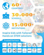 WhalesBot D1 21-in-1 STEM Coding Robot Kit for Kids (Ages 4-10), 280+ Pieces Educational Building Set with APP-Controlled & Programming, 3D APP Guidance, Ideal Toy Gift for Boys & Girls