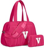 Dance Bag, Kid Weekender Bags，Tween Girls Trendy Stuff-Girl Overnight Bag with Wet Pocket，Lightweight Travel Tote Personalized Cheer Bags with Makeup Pouch