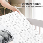 KeaBabies 2-Pack Baby Crib Sheets for Boys, Girls - 52x28 Viscose Derived from Bamboo Toddler Bed Sheets Neutral, Fitted Crib Mattress Cover for Standard Baby Bedding, Soft & Cozy (Woodland)