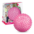 Edushape Sensory Ball for Baby - 7" Transparent Pink, Enhances Gross Motor Skills for Kids 6 Months & Up
