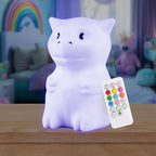 Lumipets Remote Control Silicone Night Light for Kids - Dragon Design with 9 Soft Colors & Sleep Timer - Rechargeable, Battery-Operated Lamp for Bedroom | Baby Nursery, Toddler, Girls, Boys