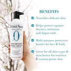 Original Sprout Scrumptious Baby Cream, Gentle Moisturizing Cream for Dry, Sensitive Skin & Diaper Rash, Non-Greasy Baby Lotion with Zinc Oxide & Calendula for Face & Body, 24 fl oz