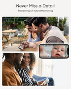 eufy Security Baby Monitor E21 with 4K UHD Camera, 5'' 720p Display, 8X Zoom, Hybrid Wi-Fi and No Wi-Fi Connection, 24/7 Recording in app, Pan-Tilt, Portable Camera with Built-in Battery, ANR