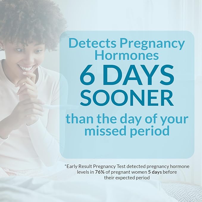 GetTested 3-in-1 Early Pregnancy Test Kit, Rapid at-Home Test Results Up to 6 Days Sooner for Confident, Private Detection, Accurate and Easy Use, No Lab Visits Required