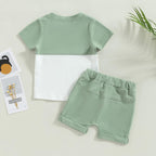 Mubineo Infant Toddler Baby Boy Summer T Shirt Shorts Outfits Short Sleeve Tee Tops Clothes Set