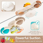 ALASOU 3PCS Pop Suction Cup Spinner Toys for 1 Year Old Boy Girl|Novelty Spinning Tops Toddler Toys Age 1-2|Sensory Baby Bath Toy for Toddlers 1-3|12 18 Months Boy Birthday Gift for Infant