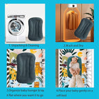 Baby Lounger for Newborns,Baby Nest & Floor Cushion,Soft Cotton,Portable Diaper Changing Pads for Boys & Girls 0-12 Months (Peacock Green)