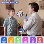 Mgaolo Mini Karaoke Machine for Kids Adults,Portable Bluetooth Speaker with 2 Wireless Microphones,Gift Toys with MP3 Player for Boys Girls 3-12 Year Old Birthday Family Home Party Present (Blue)