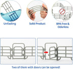 TOYMANY 20PCS Corral Fencing Panel Accessories Playset Includes 2 Gates Fences, Plastic Fence Toys for Barn Paddock Horse Stable or Farm Animals Horses Figurines, Educational Gift for Kids Toddler