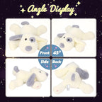 Hopearl LED Plush Puppy Lighting Up Stuffed Animal Dog Floppy Pup Night Lights Glow in The Dark Birthday Festival for Kids Toddler Girls, White, 14''