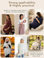 2pk Nursing Cover for Breastfeeding, Soft & Breathable Privacy Poncho, Multi-Use Feeding Shawl, Comfortable & Portable Breastfeeding Cover for Women Includes Mesh Laundry Bag