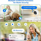 5G/2.4G Outdoor/Indoor Security Camera,1080P Baby/Elder/Dog/Pet Camera with Phone App, WiFi Baby Monitor, Motion Detection, Alarm Siren, Night Vision, IP66 Waterproof, Two-Way Talk, SD/Cloud