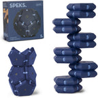 Speks Geode Matte Pentagons Magnetic Fidget Toy for Adults | Quiet Sensory Toy for Stress Relief & Anxiety, Office Desk Toy & Top Gadget Gift Idea | Space Cadet, 12-Piece Set