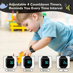 Potty Training Watch for Toddlers with Countdown, Magnetic Charging, Flashing Lights, Fun Music or Vibration Alerts - Waterproof Interactive Toilet Training Reminder for Boys & Girls Ages 2-9