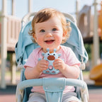 Baby High Chair Toys Teething Chew - Baby Table Toys, High Chair Suction Toy Teething Toys Silicone Teethers, Food Grade Silicon for 6 12 18 Months Blue