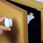 Magnetic Safety Lock Kit 2-Pack Replacement Key, 3M Adhesive Easy Installation, Baby Proofing Magnetic Locks for Cabinets and Drawers