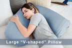 INSEN Pregnancy Pillow for Sleeping, Body Pillow for Pregant Women, L Shaped