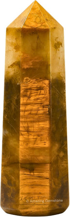 Amazing Gemstone Nellite Crystal Towers ~ Natural Healing Crystal Point Obelisk for Reiki Healing and Crystal Grid (2" to 3" INCH)