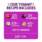 HAPPYTOT Organics Stage 4 Baby Food Pouches, Gluten Free, Vegan & Dairy Free Snack, Super Morning Fruit & Oat Blend, Apple, Acai, Coconutmilk, Oats & Chia, 4 Oz (Pack of 16)