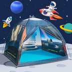 Magnetic Kids Play Tent - 61'x61'x45' Imaginative Popup Dome Playhouse for Kids Indoor/Outdoor Fun - Observatory Space Theme